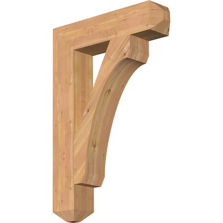 Ekena Millwork Legacy Craftsman Smooth Bracket, Western Red Cedar, 5 1/2"W x 26"D x 38"H BKT06X26X38LEC04SWR